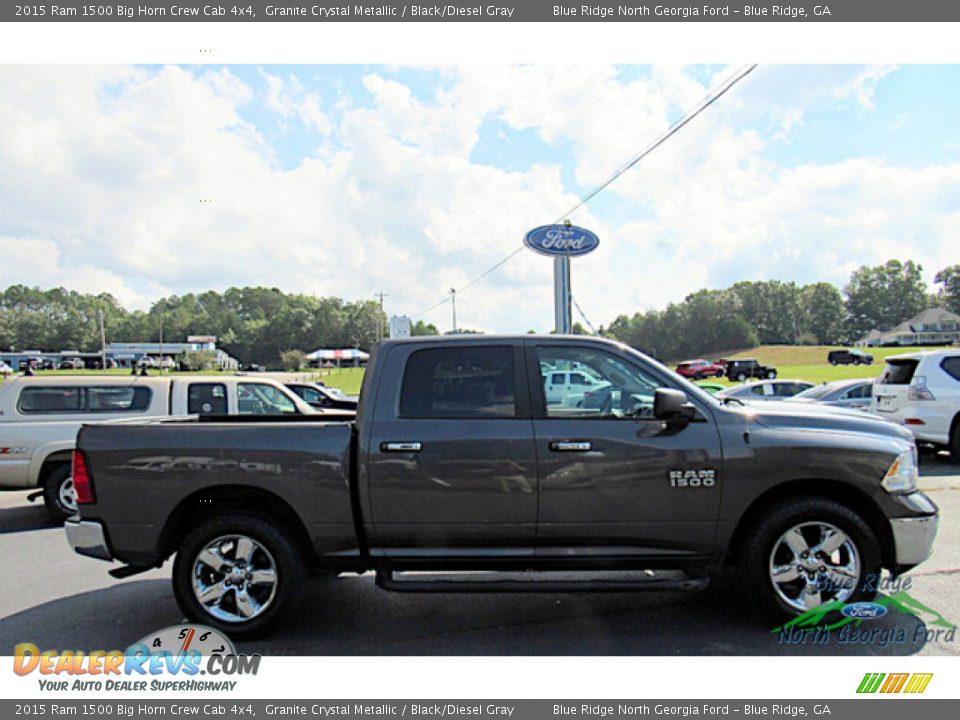 2015 Ram 1500 Big Horn Crew Cab 4x4 Granite Crystal Metallic / Black/Diesel Gray Photo #6