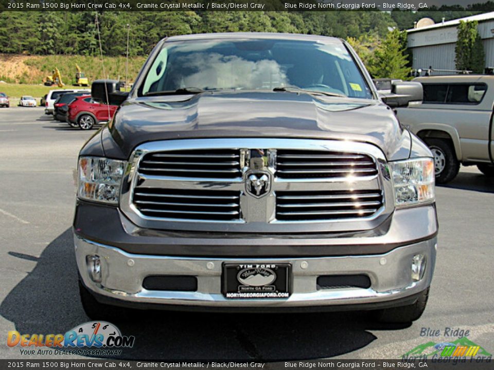 2015 Ram 1500 Big Horn Crew Cab 4x4 Granite Crystal Metallic / Black/Diesel Gray Photo #8