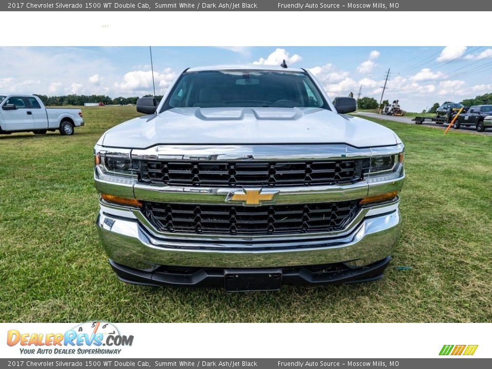 2017 Chevrolet Silverado 1500 WT Double Cab Summit White / Dark Ash/Jet Black Photo #9