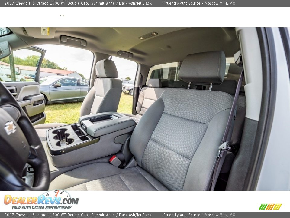 2017 Chevrolet Silverado 1500 WT Double Cab Summit White / Dark Ash/Jet Black Photo #17