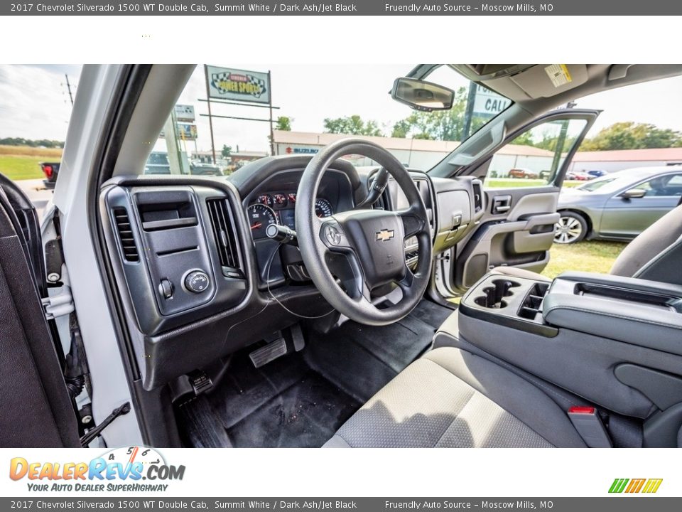 2017 Chevrolet Silverado 1500 WT Double Cab Summit White / Dark Ash/Jet Black Photo #19