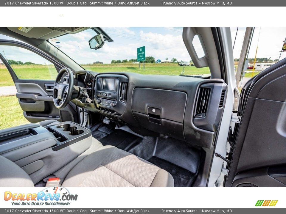 2017 Chevrolet Silverado 1500 WT Double Cab Summit White / Dark Ash/Jet Black Photo #25