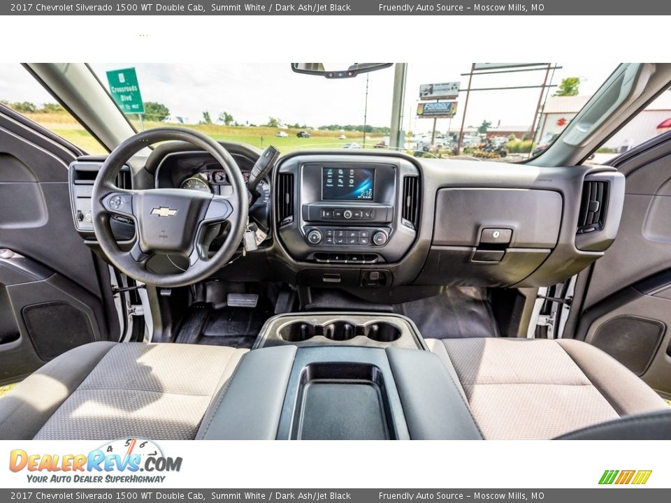 2017 Chevrolet Silverado 1500 WT Double Cab Summit White / Dark Ash/Jet Black Photo #28