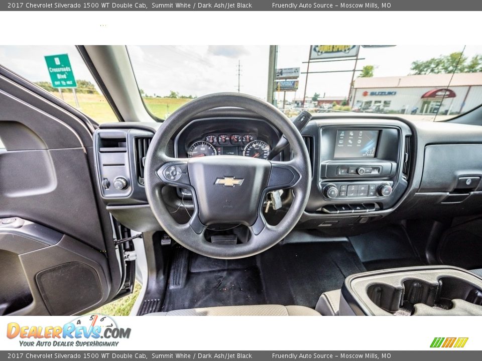 2017 Chevrolet Silverado 1500 WT Double Cab Summit White / Dark Ash/Jet Black Photo #29