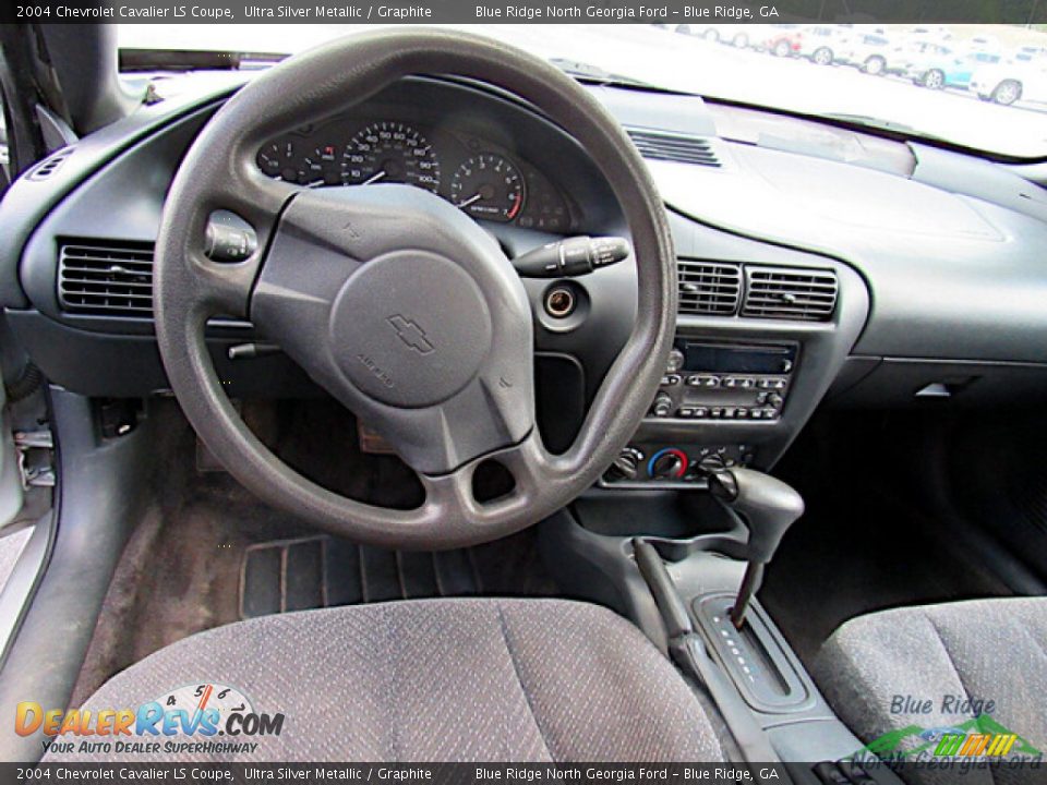 Graphite Interior - 2004 Chevrolet Cavalier LS Coupe Photo #8