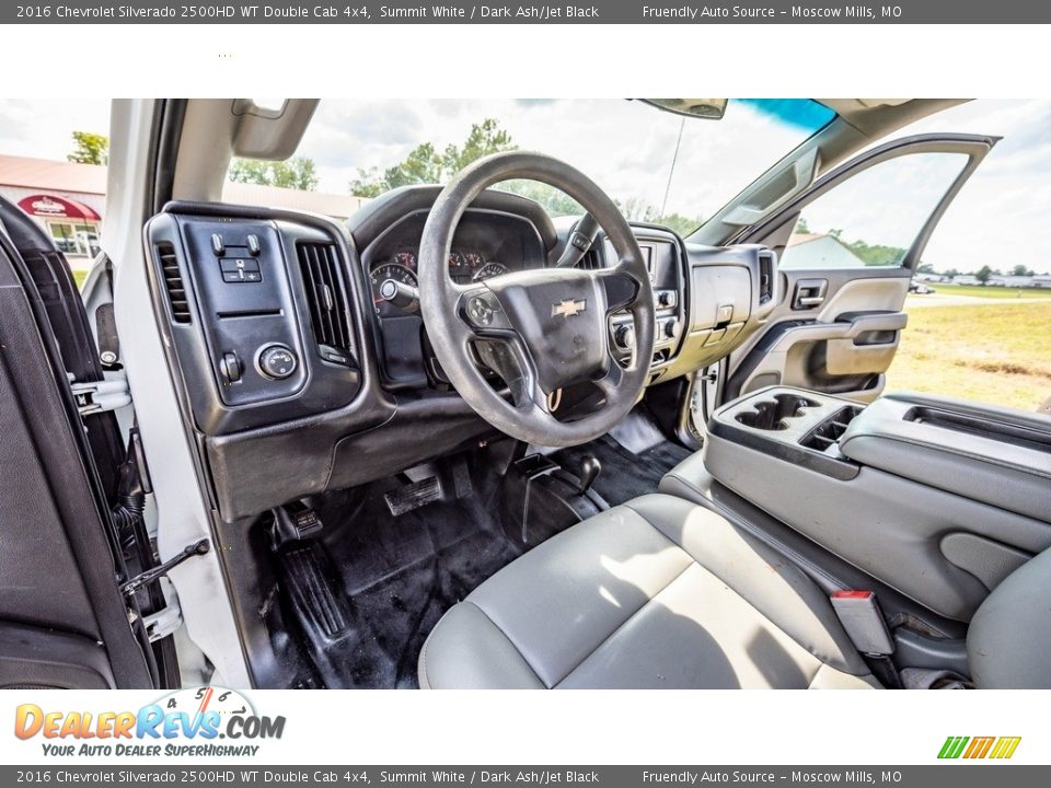 2016 Chevrolet Silverado 2500HD WT Double Cab 4x4 Summit White / Dark Ash/Jet Black Photo #19