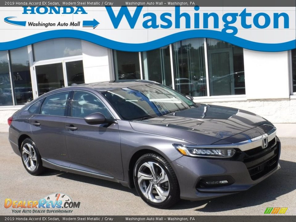 2019 Honda Accord EX Sedan Modern Steel Metallic / Gray Photo #1