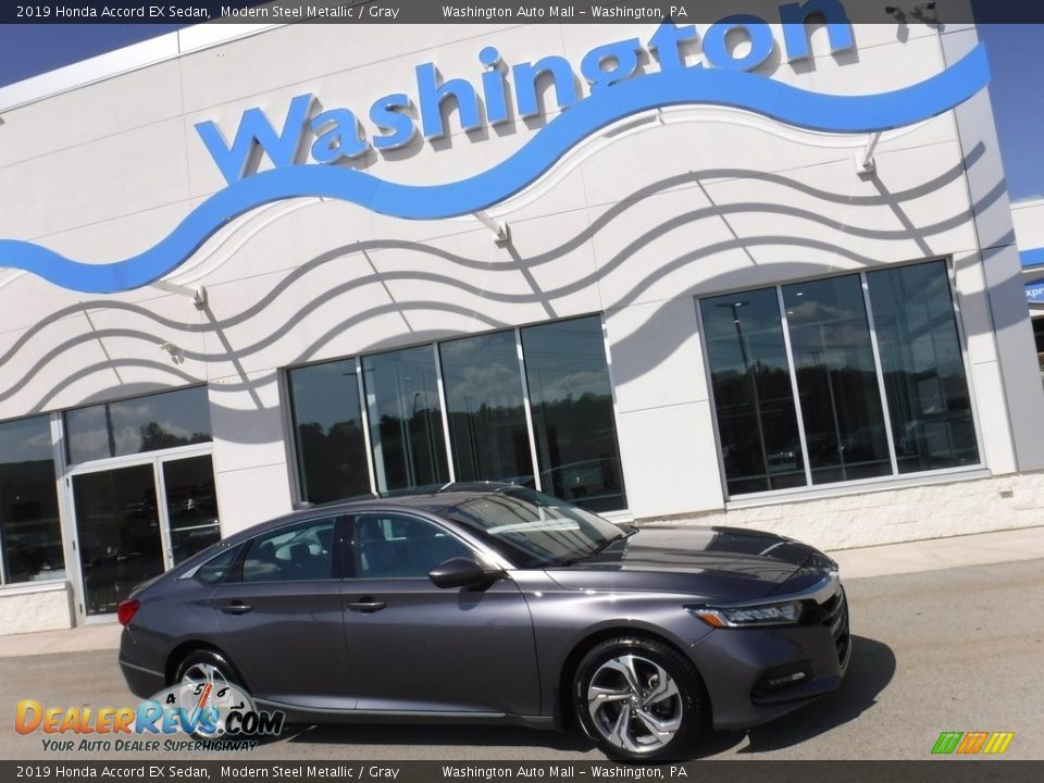 2019 Honda Accord EX Sedan Modern Steel Metallic / Gray Photo #2