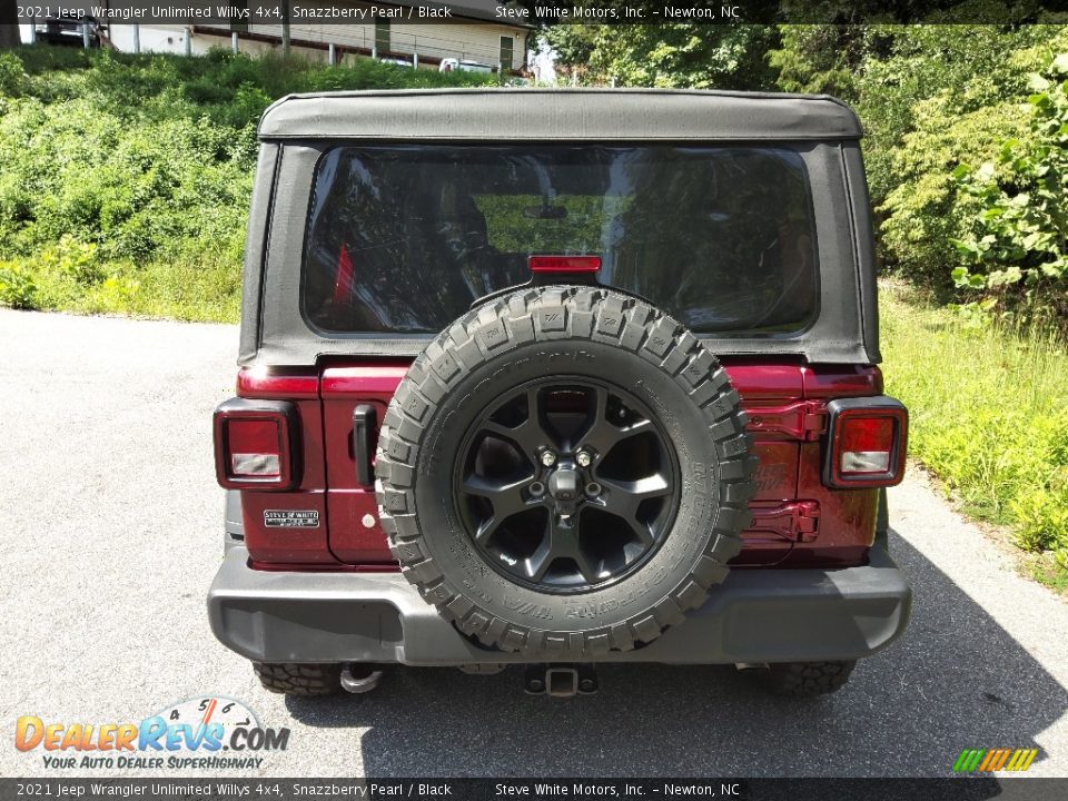 2021 Jeep Wrangler Unlimited Willys 4x4 Snazzberry Pearl / Black Photo #7