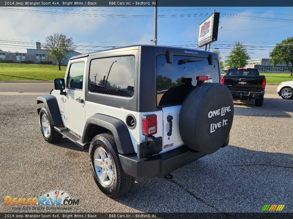 2014 Jeep Wrangler Sport 4x4 Bright White / Black Photo #2