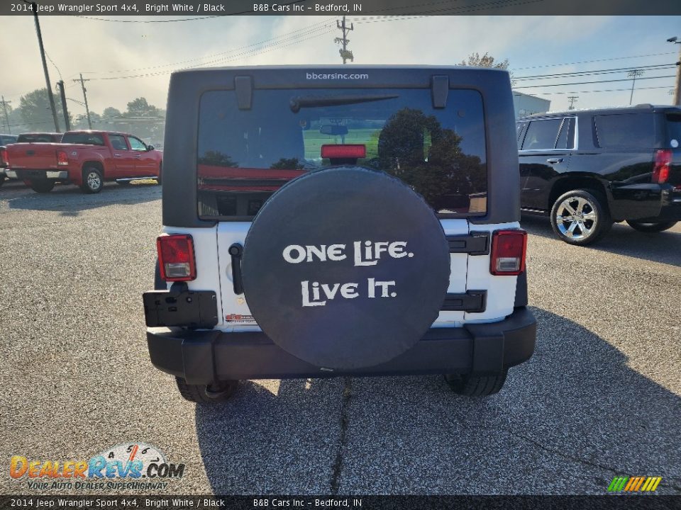 2014 Jeep Wrangler Sport 4x4 Bright White / Black Photo #3