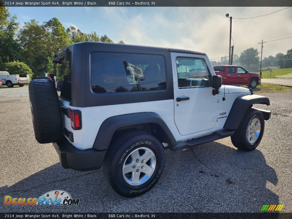 2014 Jeep Wrangler Sport 4x4 Bright White / Black Photo #4