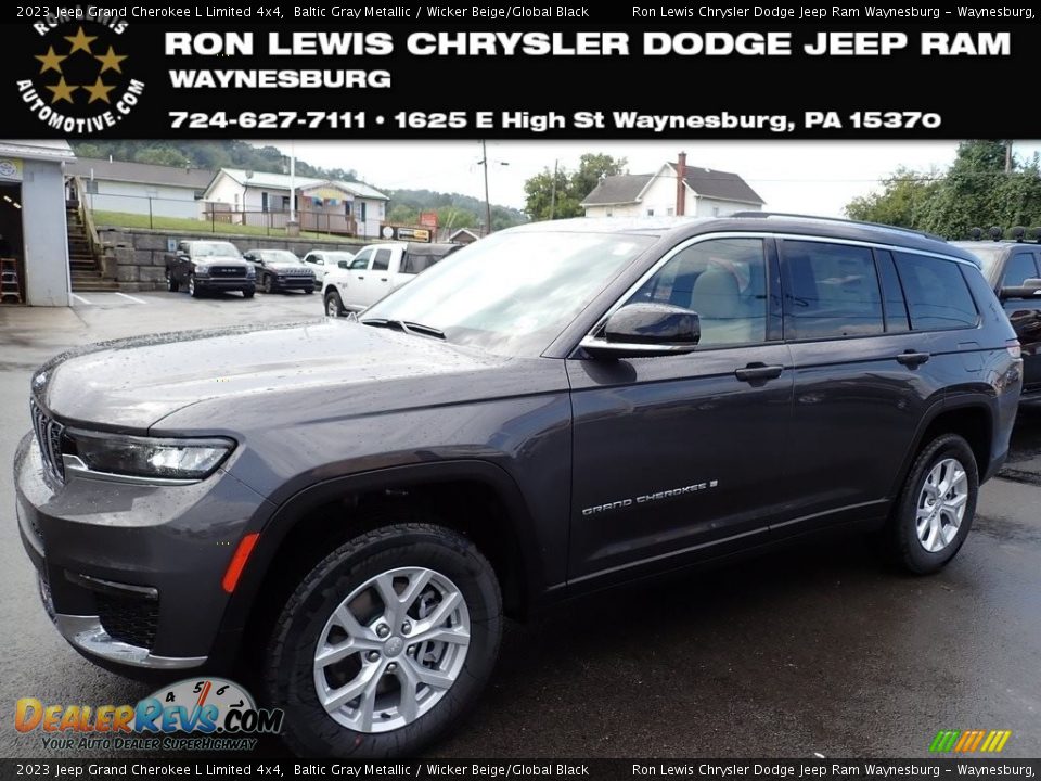 2023 Jeep Grand Cherokee L Limited 4x4 Baltic Gray Metallic / Wicker Beige/Global Black Photo #1