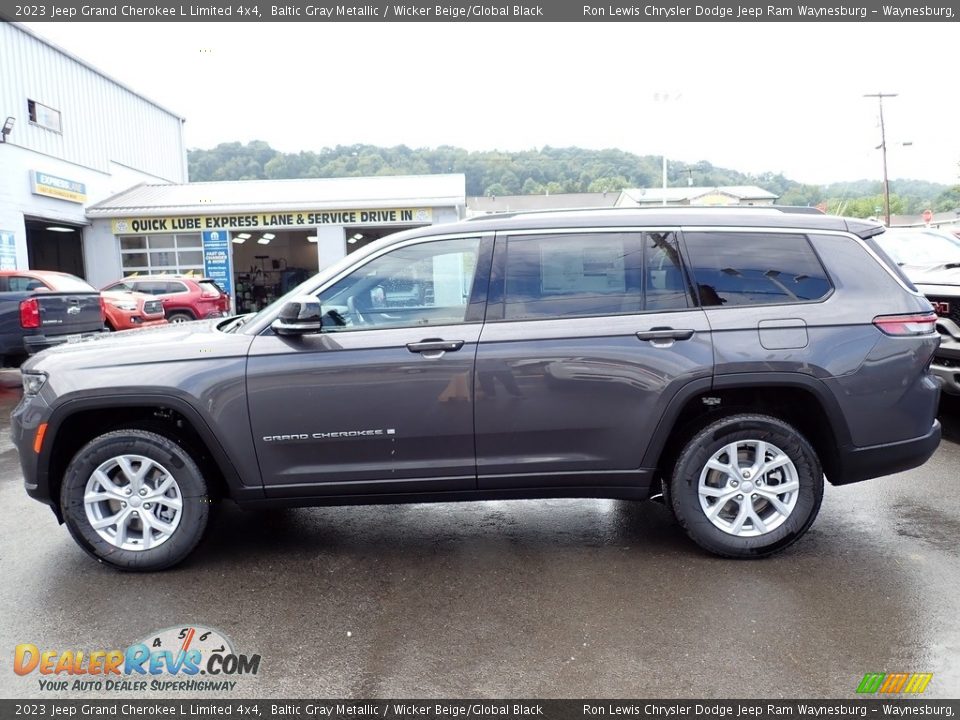 2023 Jeep Grand Cherokee L Limited 4x4 Baltic Gray Metallic / Wicker Beige/Global Black Photo #2