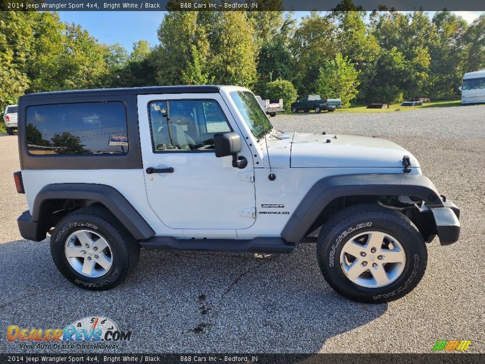 2014 Jeep Wrangler Sport 4x4 Bright White / Black Photo #5