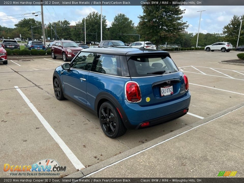 2023 Mini Hardtop Cooper SE 2 Door Island Blue Metallic / Black Pearl/Carbon Black Photo #2