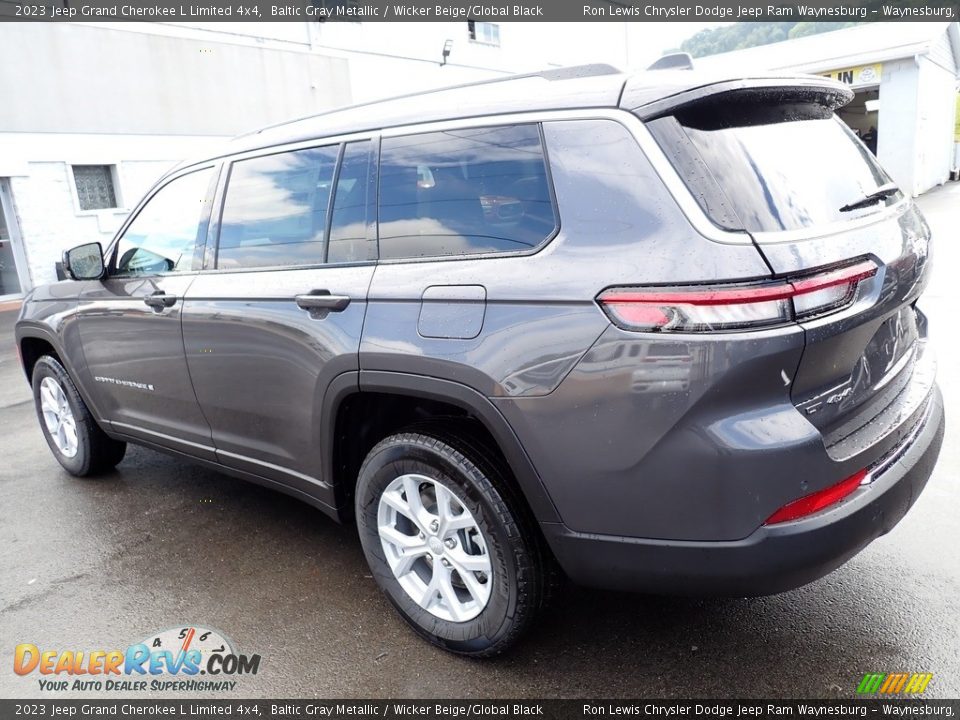 2023 Jeep Grand Cherokee L Limited 4x4 Baltic Gray Metallic / Wicker Beige/Global Black Photo #3