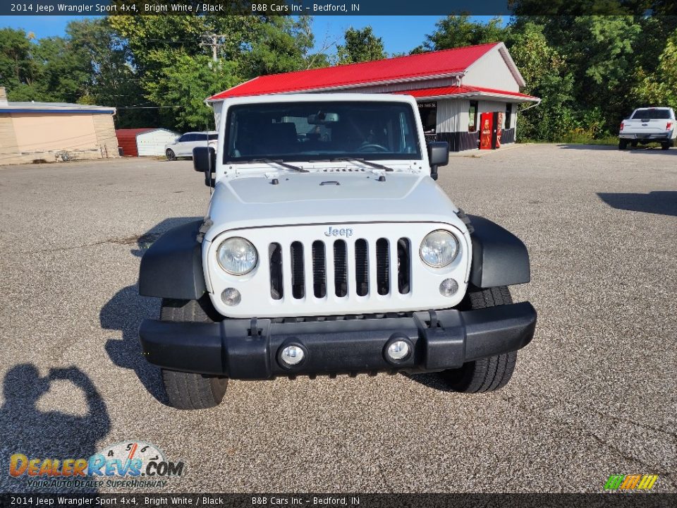 2014 Jeep Wrangler Sport 4x4 Bright White / Black Photo #6