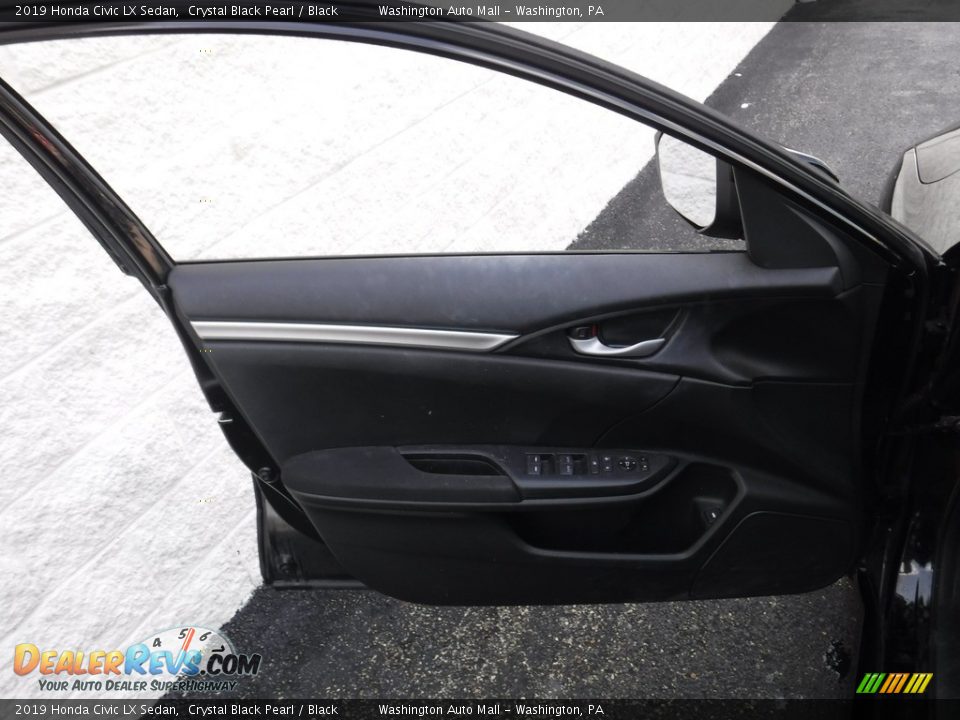 2019 Honda Civic LX Sedan Crystal Black Pearl / Black Photo #11