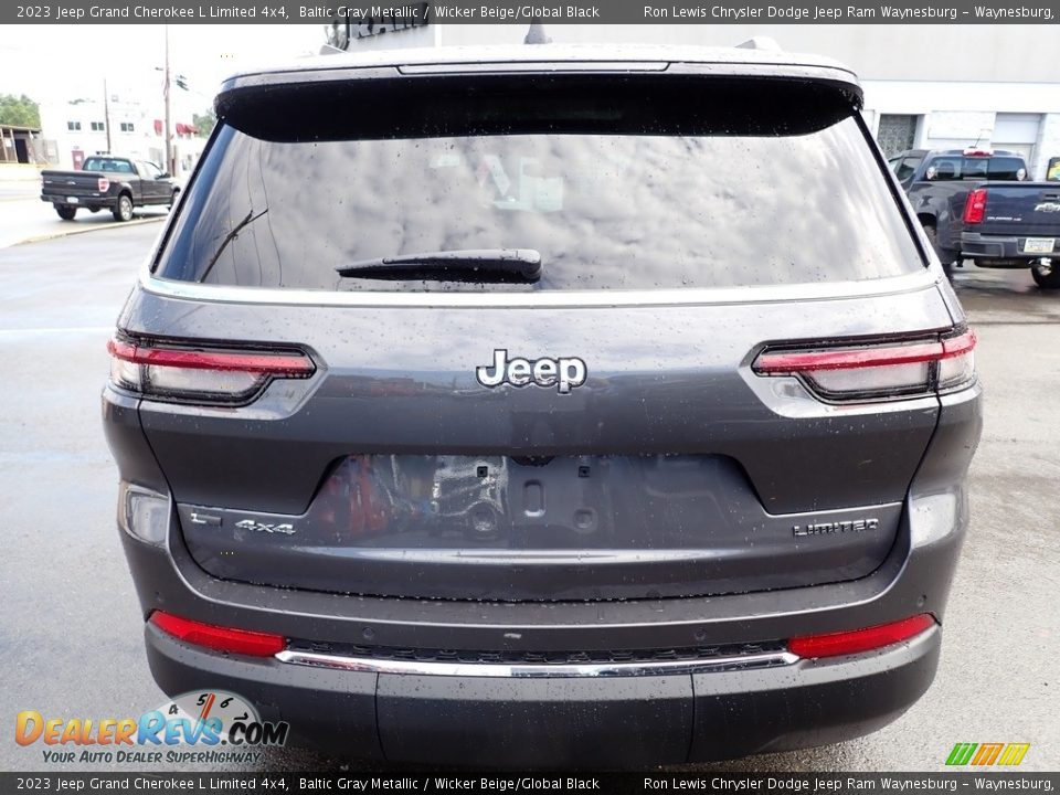 2023 Jeep Grand Cherokee L Limited 4x4 Baltic Gray Metallic / Wicker Beige/Global Black Photo #4