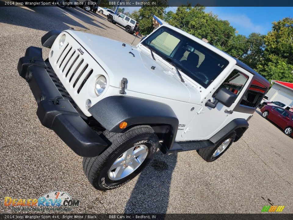 2014 Jeep Wrangler Sport 4x4 Bright White / Black Photo #7