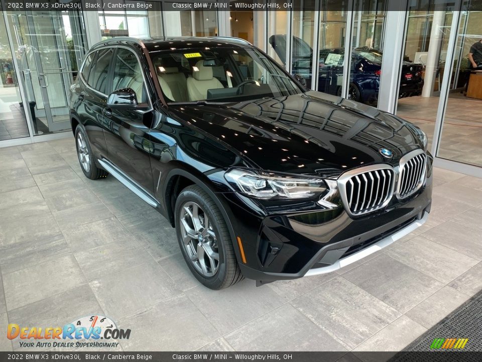 2022 BMW X3 xDrive30i Black / Canberra Beige Photo #1