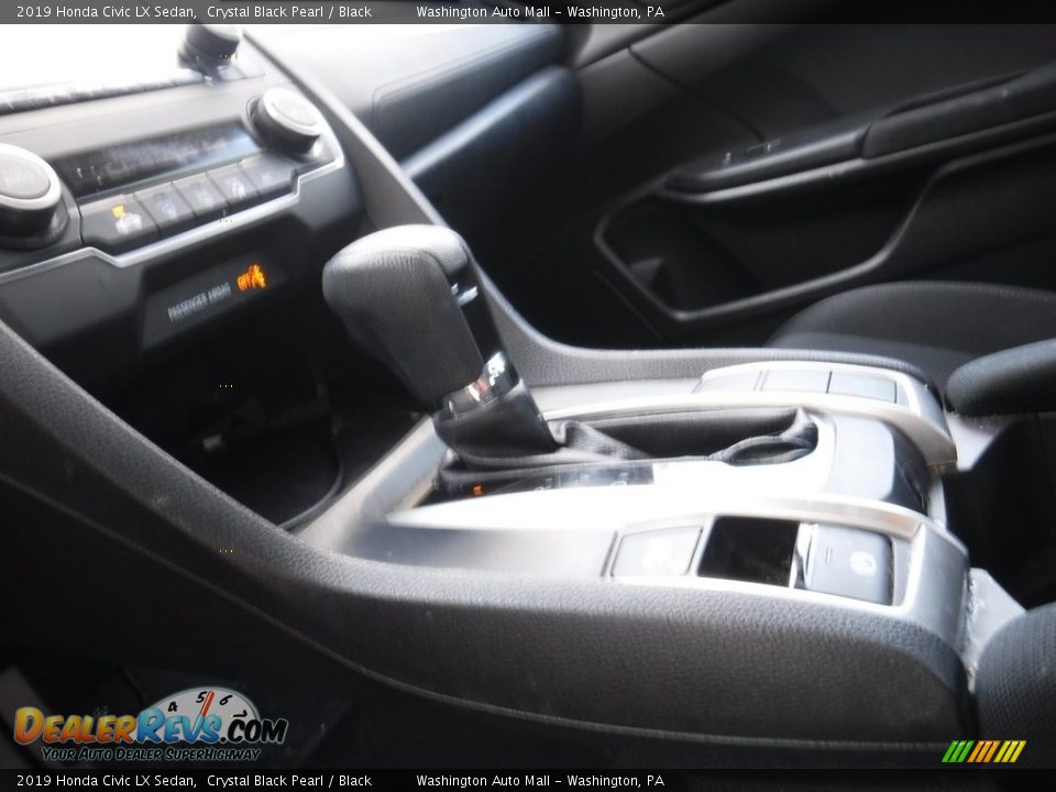 2019 Honda Civic LX Sedan Crystal Black Pearl / Black Photo #14