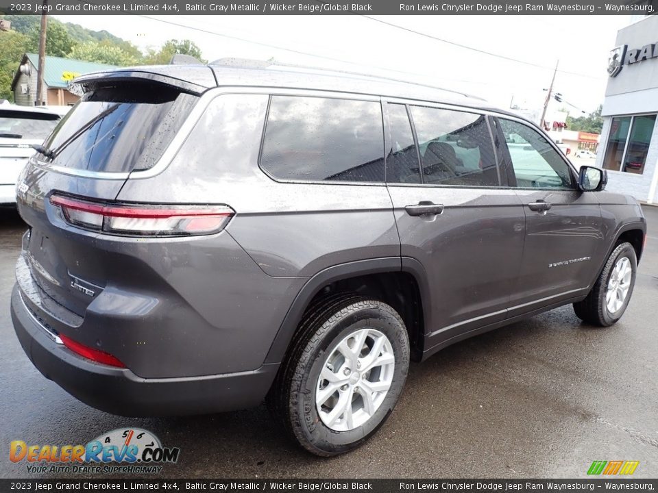 2023 Jeep Grand Cherokee L Limited 4x4 Baltic Gray Metallic / Wicker Beige/Global Black Photo #6