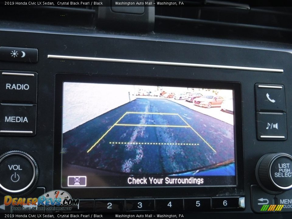 2019 Honda Civic LX Sedan Crystal Black Pearl / Black Photo #16