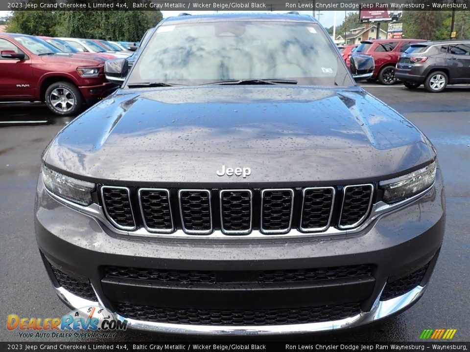 2023 Jeep Grand Cherokee L Limited 4x4 Baltic Gray Metallic / Wicker Beige/Global Black Photo #9