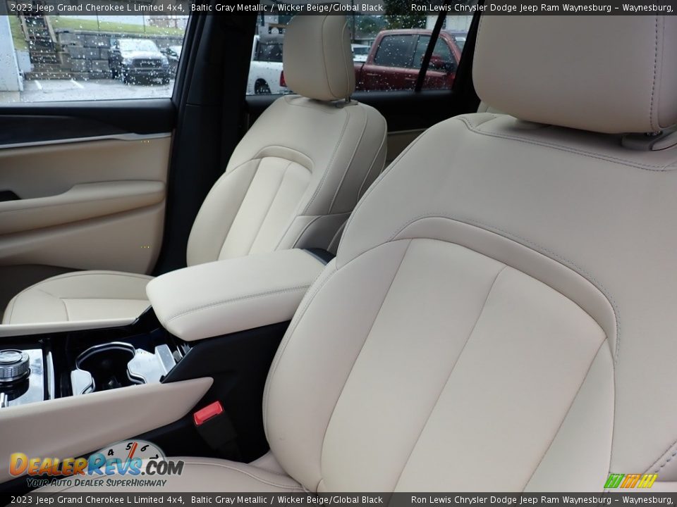 2023 Jeep Grand Cherokee L Limited 4x4 Baltic Gray Metallic / Wicker Beige/Global Black Photo #11