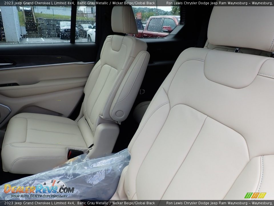 2023 Jeep Grand Cherokee L Limited 4x4 Baltic Gray Metallic / Wicker Beige/Global Black Photo #12