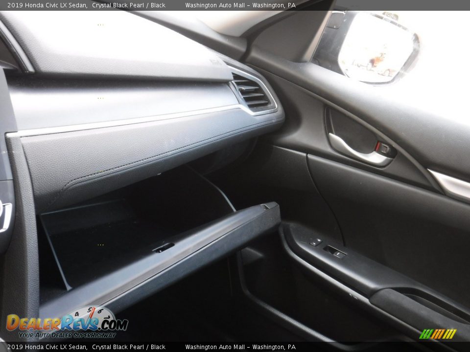 2019 Honda Civic LX Sedan Crystal Black Pearl / Black Photo #21