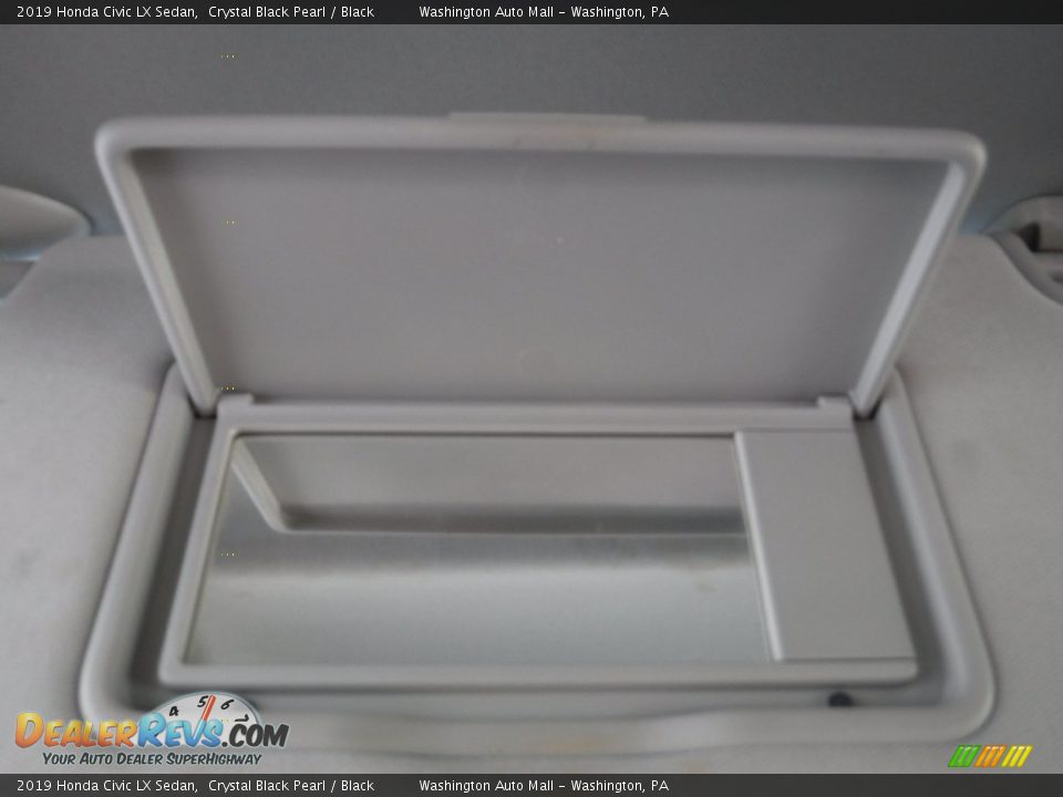 2019 Honda Civic LX Sedan Crystal Black Pearl / Black Photo #22