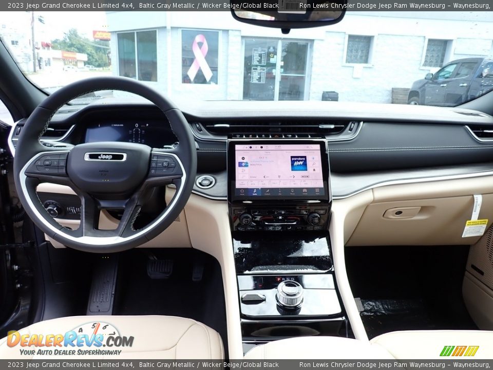 2023 Jeep Grand Cherokee L Limited 4x4 Baltic Gray Metallic / Wicker Beige/Global Black Photo #13