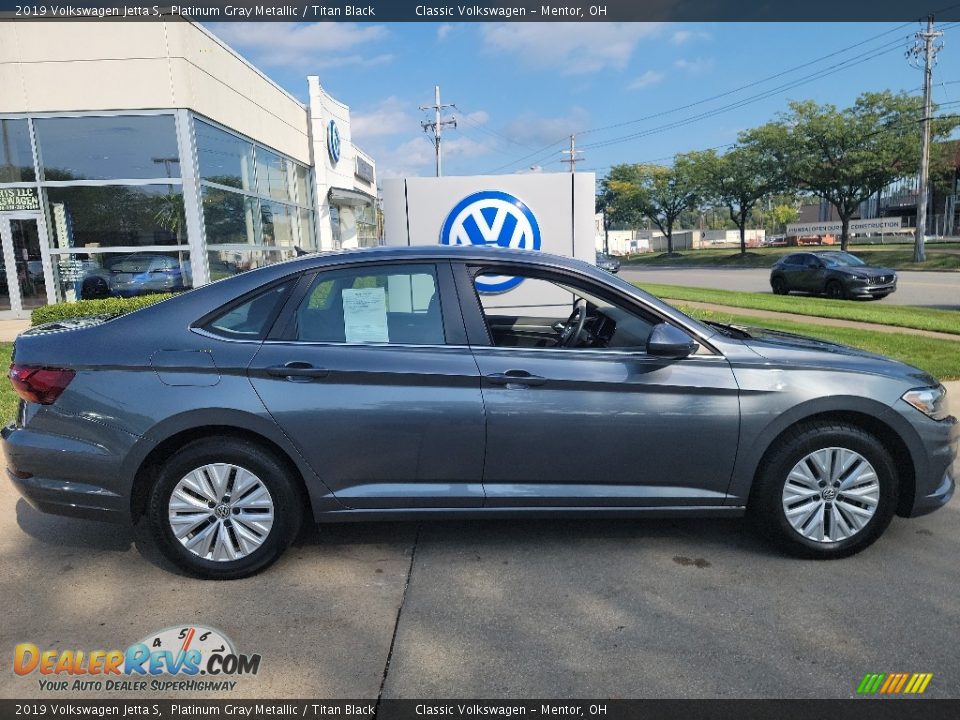 2019 Volkswagen Jetta S Platinum Gray Metallic / Titan Black Photo #3