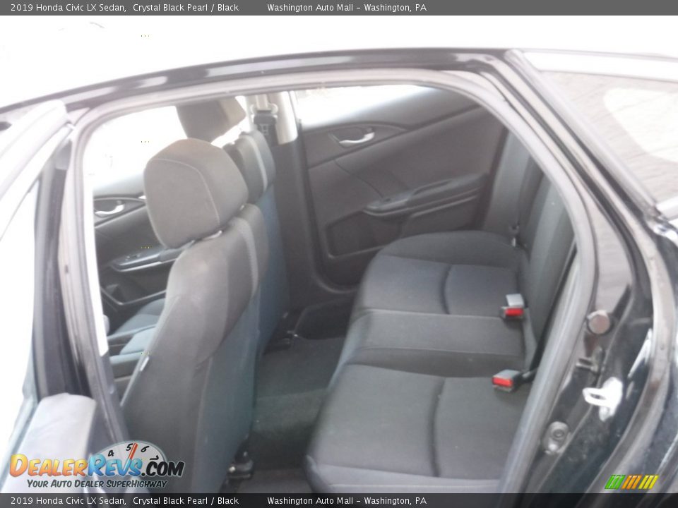 2019 Honda Civic LX Sedan Crystal Black Pearl / Black Photo #23