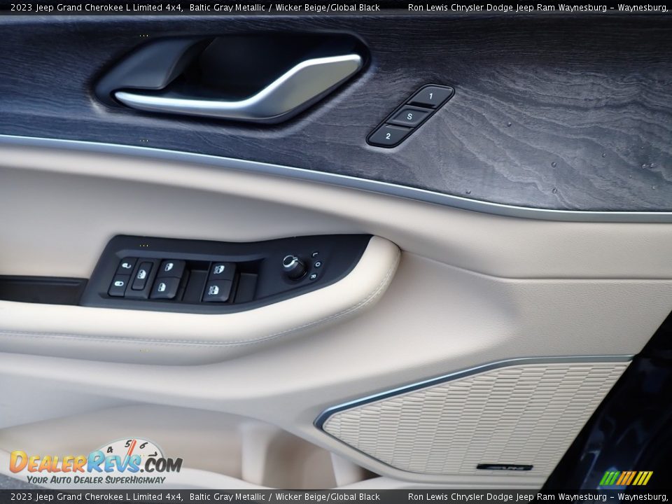 2023 Jeep Grand Cherokee L Limited 4x4 Baltic Gray Metallic / Wicker Beige/Global Black Photo #15