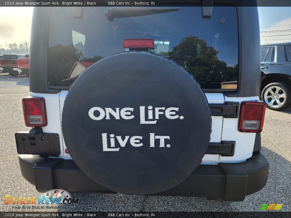 2014 Jeep Wrangler Sport 4x4 Bright White / Black Photo #17