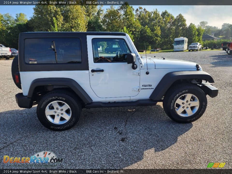 2014 Jeep Wrangler Sport 4x4 Bright White / Black Photo #19