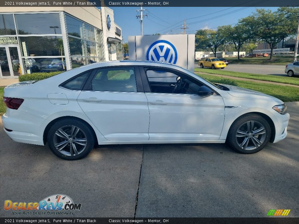 2021 Volkswagen Jetta S Pure White / Titan Black Photo #2
