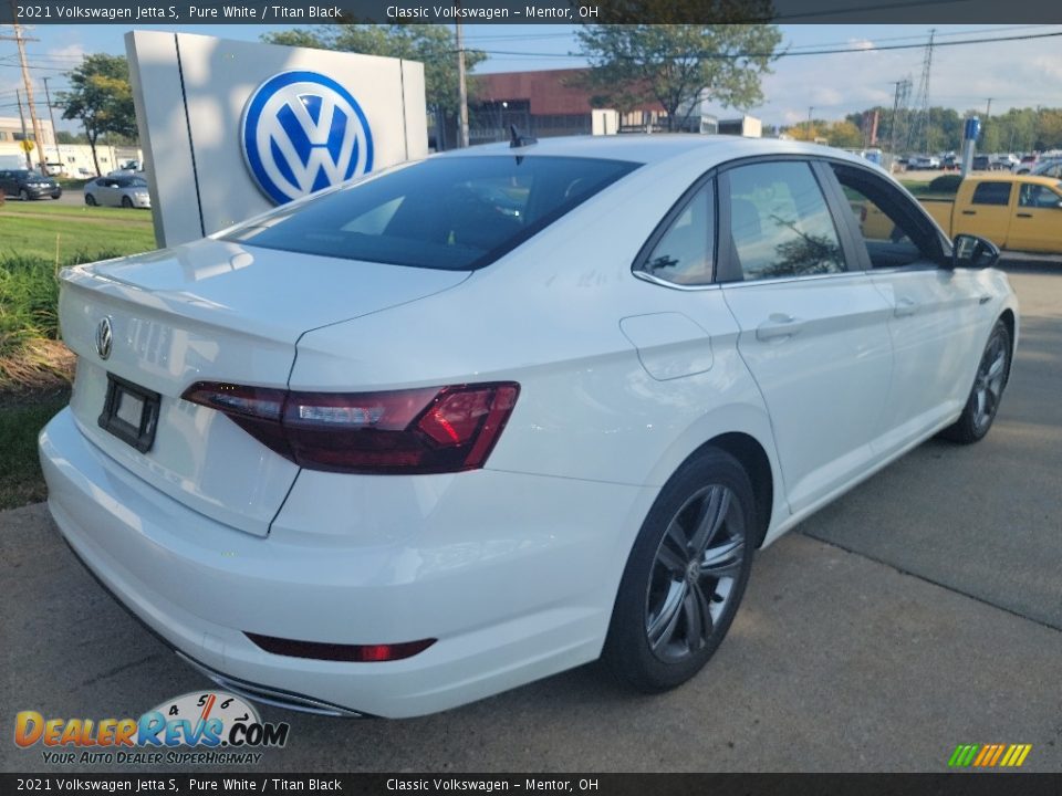 2021 Volkswagen Jetta S Pure White / Titan Black Photo #3