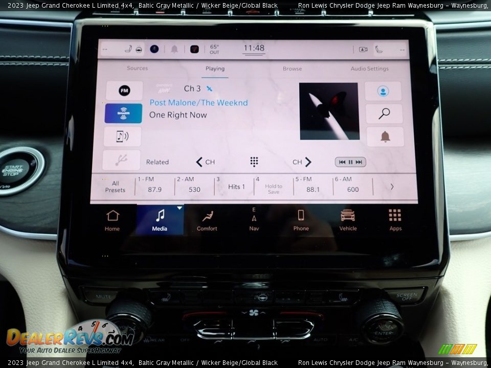 2023 Jeep Grand Cherokee L Limited 4x4 Baltic Gray Metallic / Wicker Beige/Global Black Photo #20