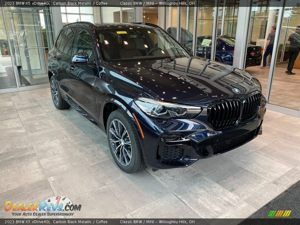 2023 BMW X5 xDrive40i Carbon Black Metallic / Coffee Photo #1