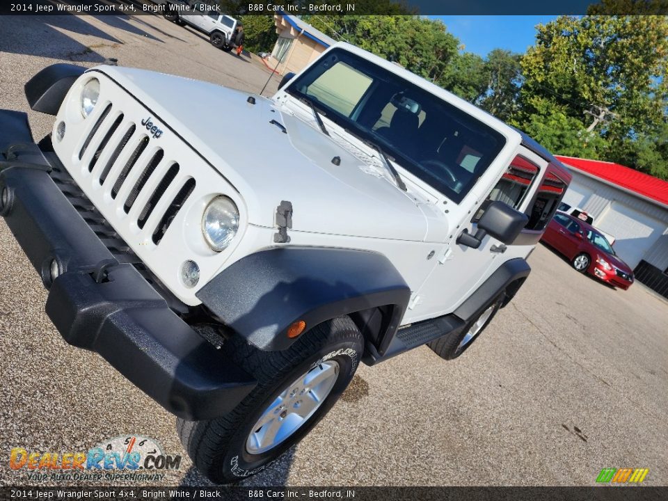 2014 Jeep Wrangler Sport 4x4 Bright White / Black Photo #23