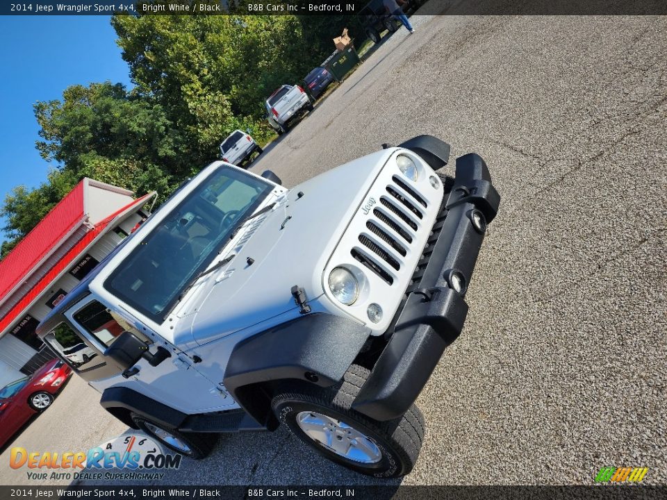 2014 Jeep Wrangler Sport 4x4 Bright White / Black Photo #24