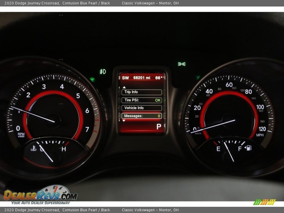 2020 Dodge Journey Crossroad Contusion Blue Pearl / Black Photo #8