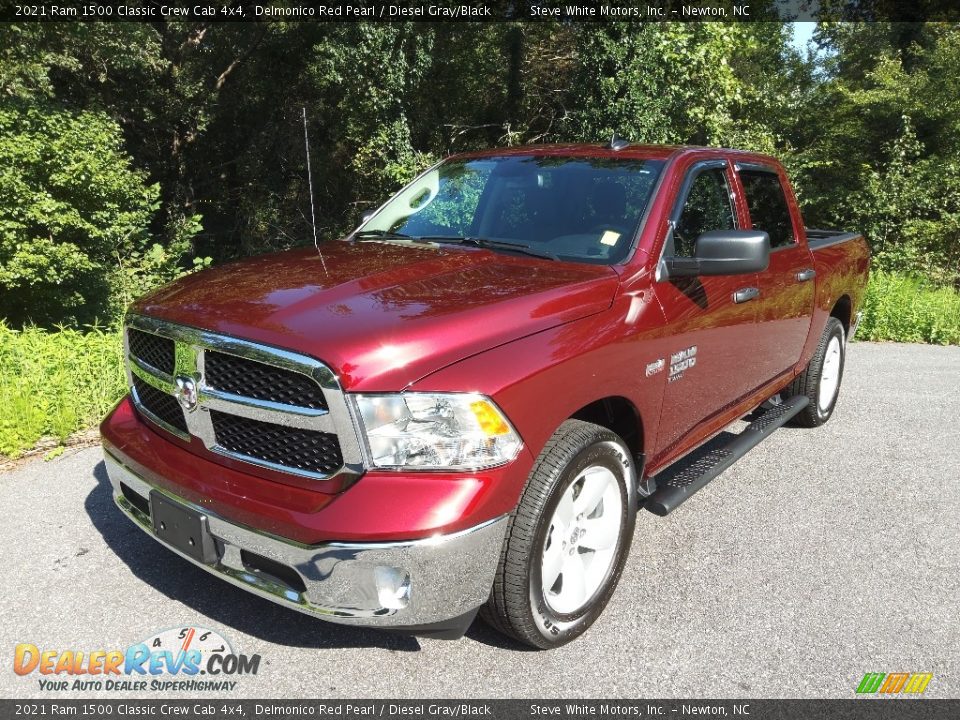 2021 Ram 1500 Classic Crew Cab 4x4 Delmonico Red Pearl / Diesel Gray/Black Photo #2