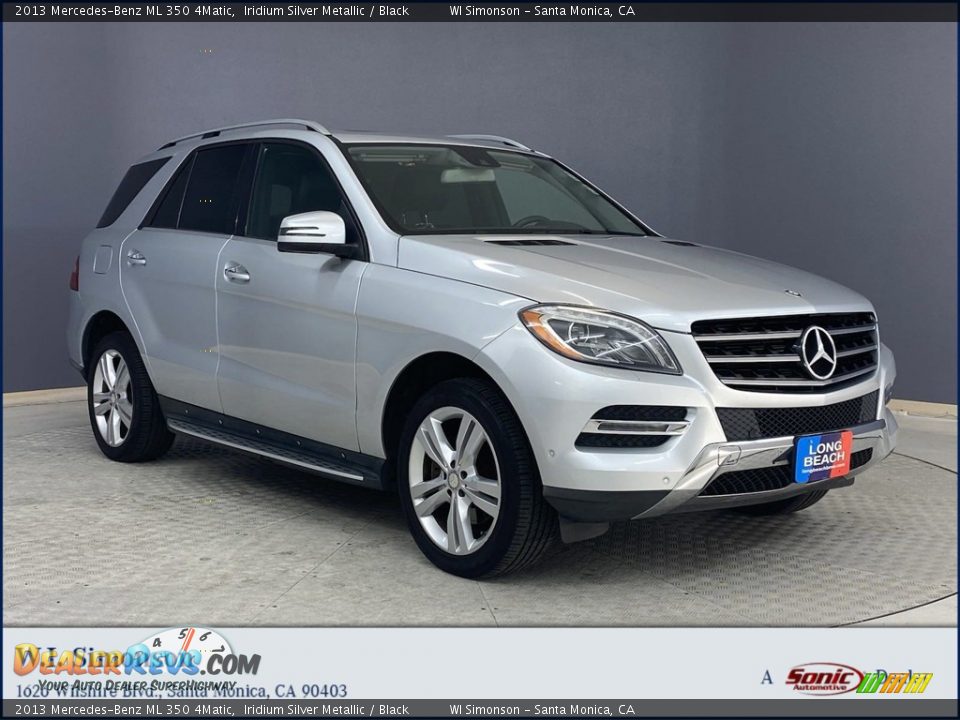 2013 Mercedes-Benz ML 350 4Matic Iridium Silver Metallic / Black Photo #1