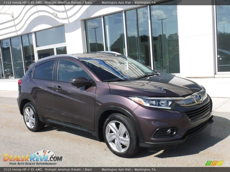 2019 Honda HR-V EX AWD Midnight Amethyst Metallic / Black Photo #2